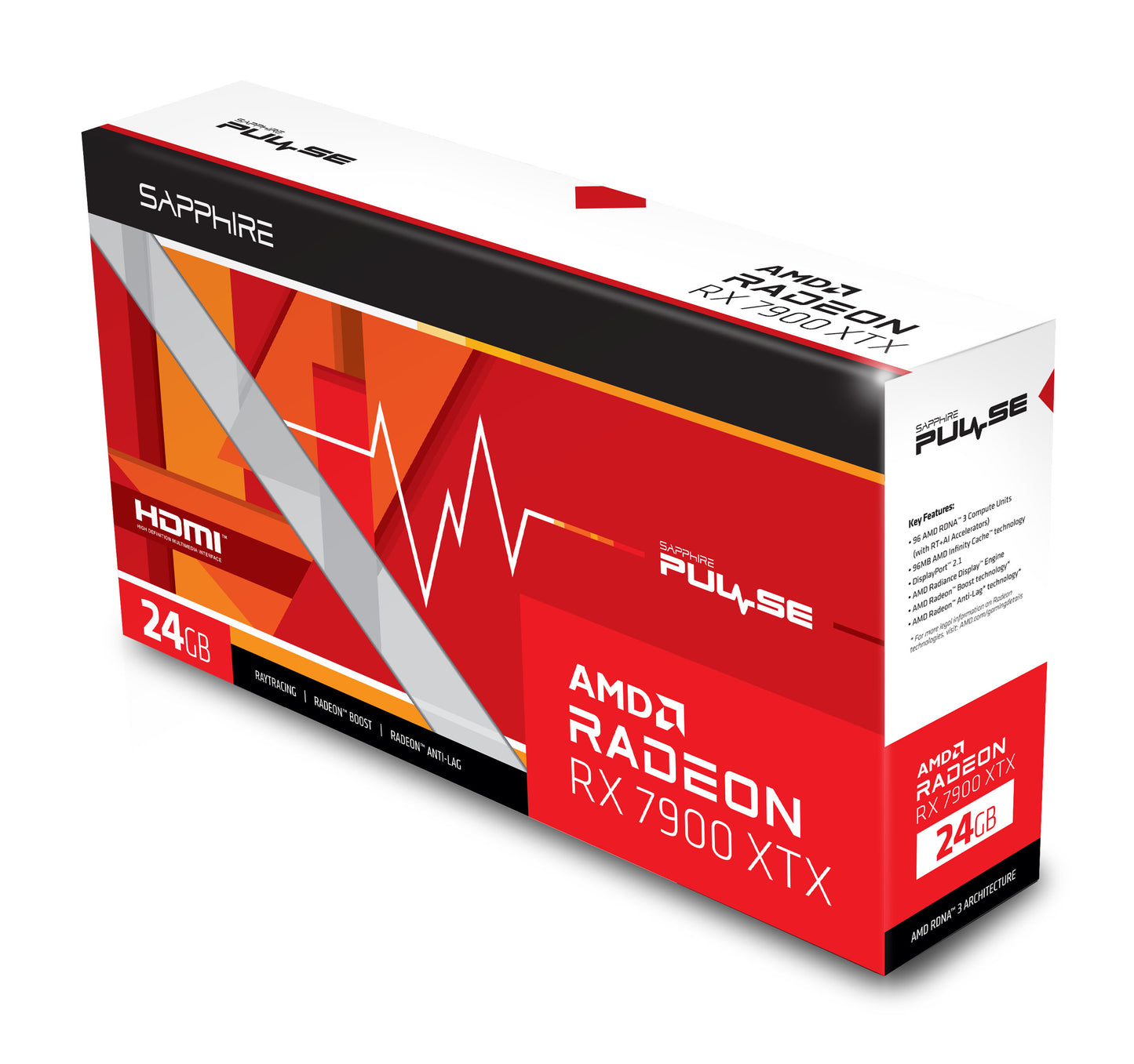 Sapphire PULSE AMD Radeon RX 7900 XTX 24GB Graphics Card