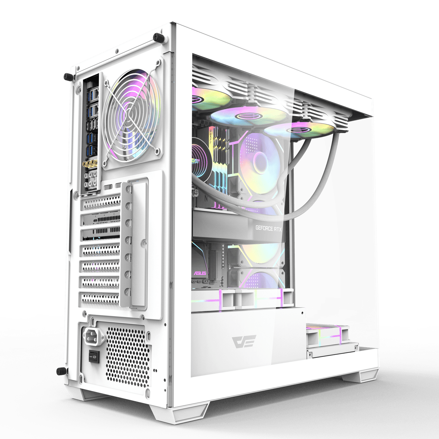 DarkFlash DS900 ATX PC Case -  BLACK | WHITE