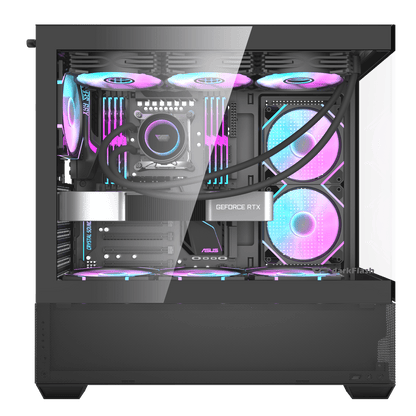 DarkFlash DS900 Air ATX PC Case - BLACK | WHITE