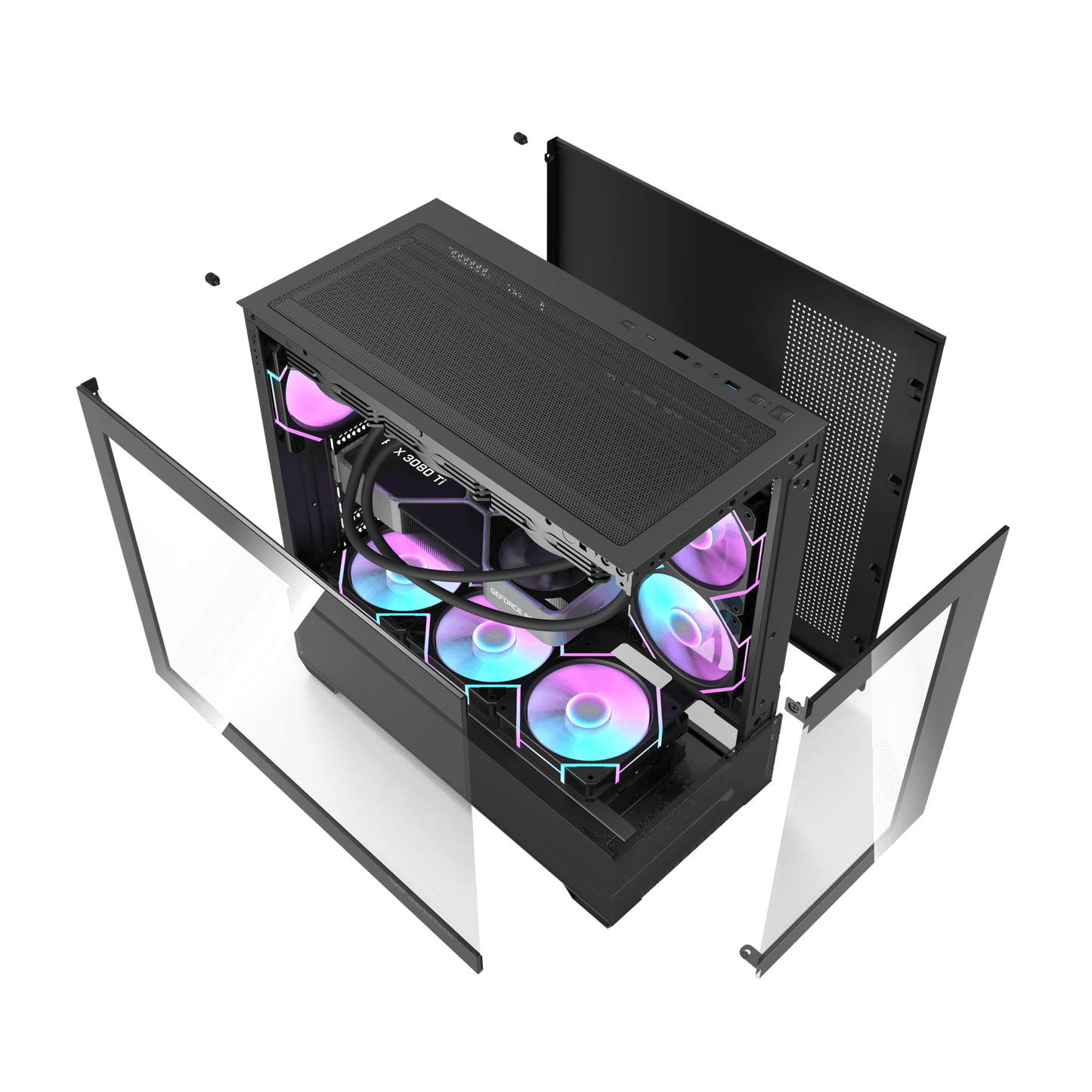 DarkFlash DS900 Air ATX PC Case - BLACK | WHITE