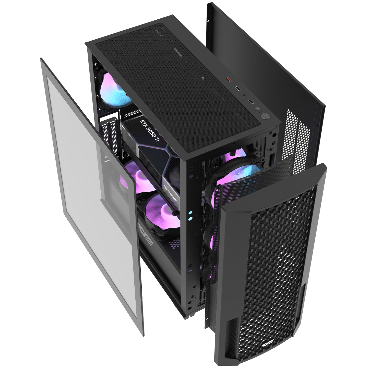 DarkFlash DF2100 ATX PC Case - BLACK | WHITE