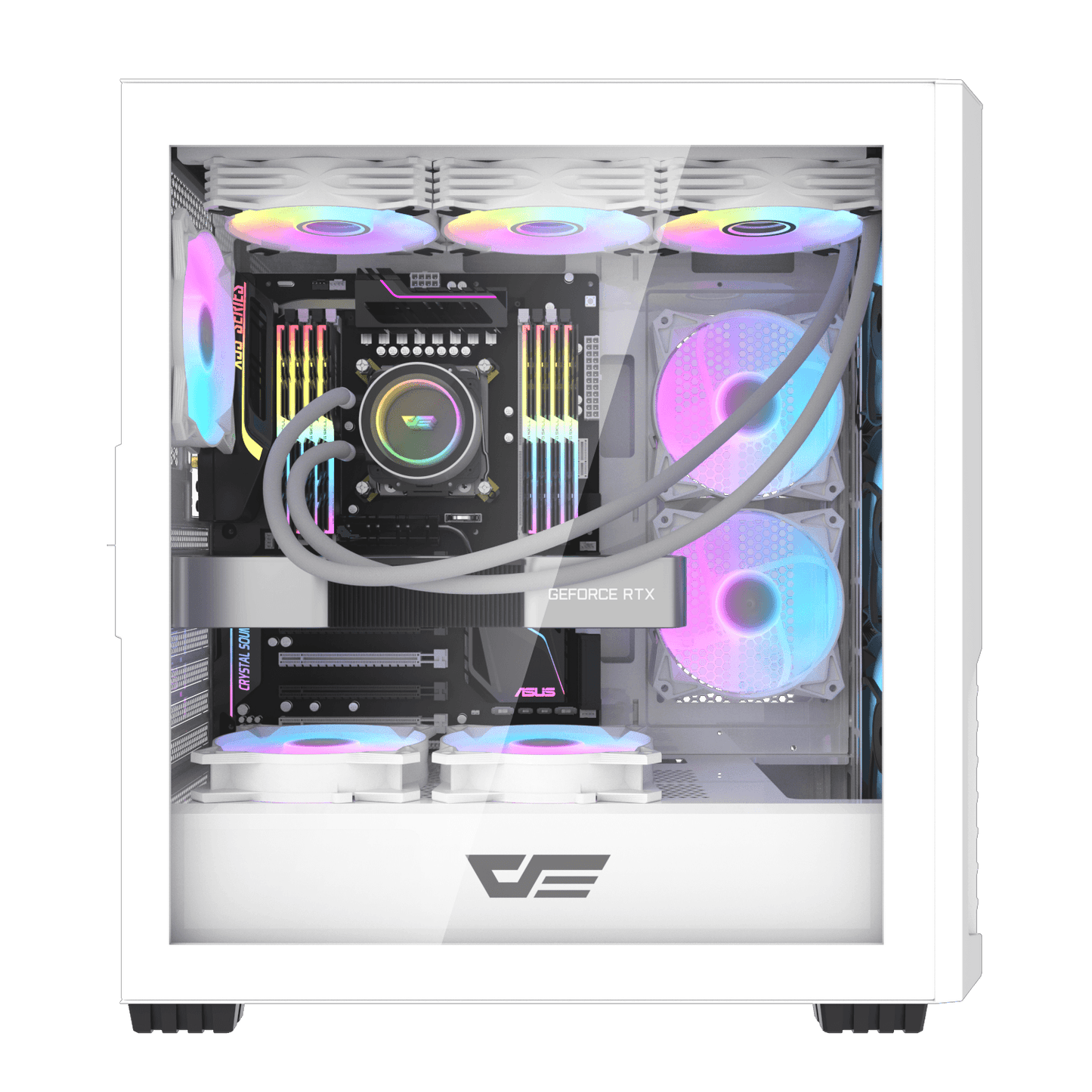 DarkFlash DF2100 ATX PC Case - BLACK | WHITE