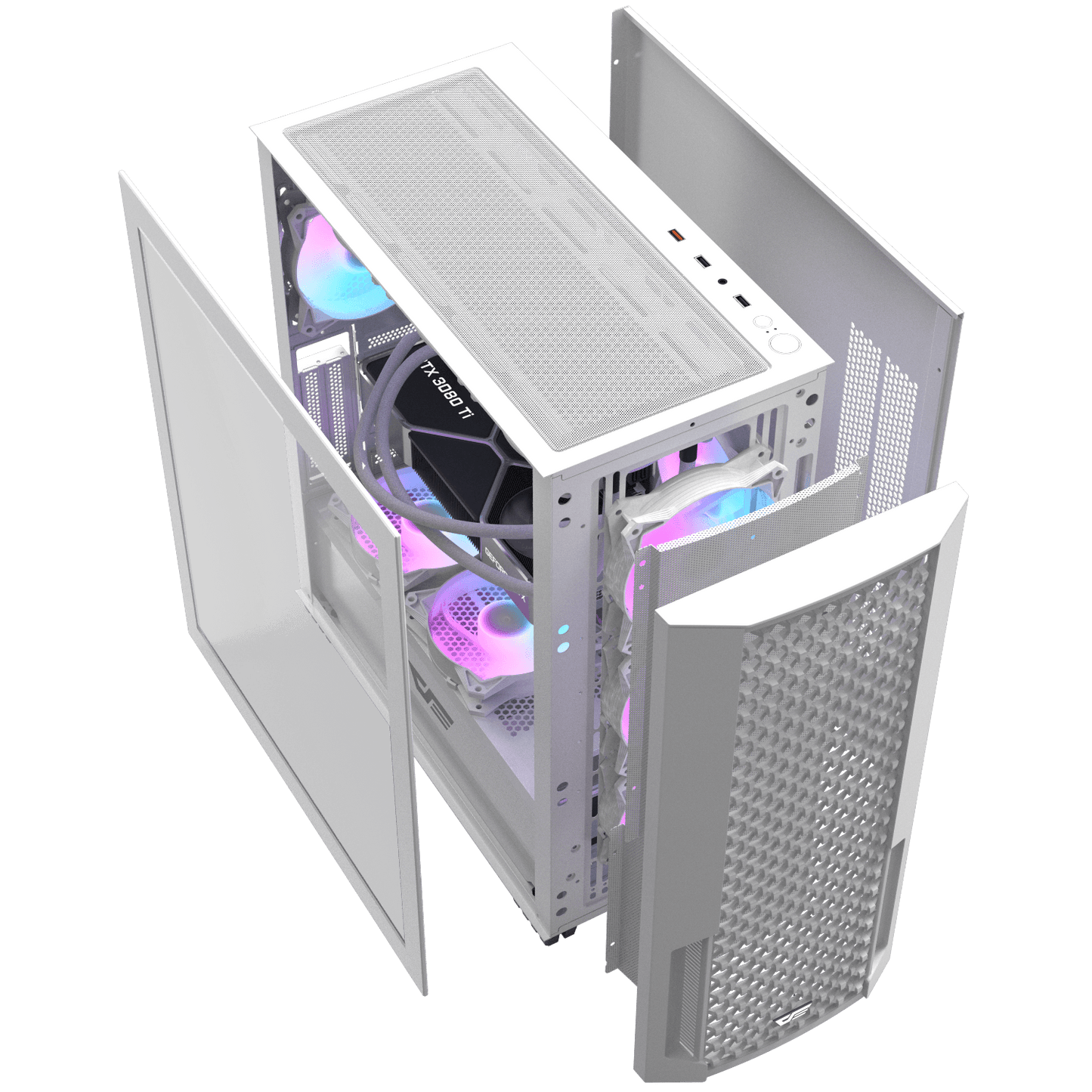 DarkFlash DF2100 ATX PC Case - BLACK | WHITE