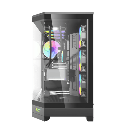 DarkFlash DQX90 LUXURY ATX Gaming Case - BLACK | WHITE