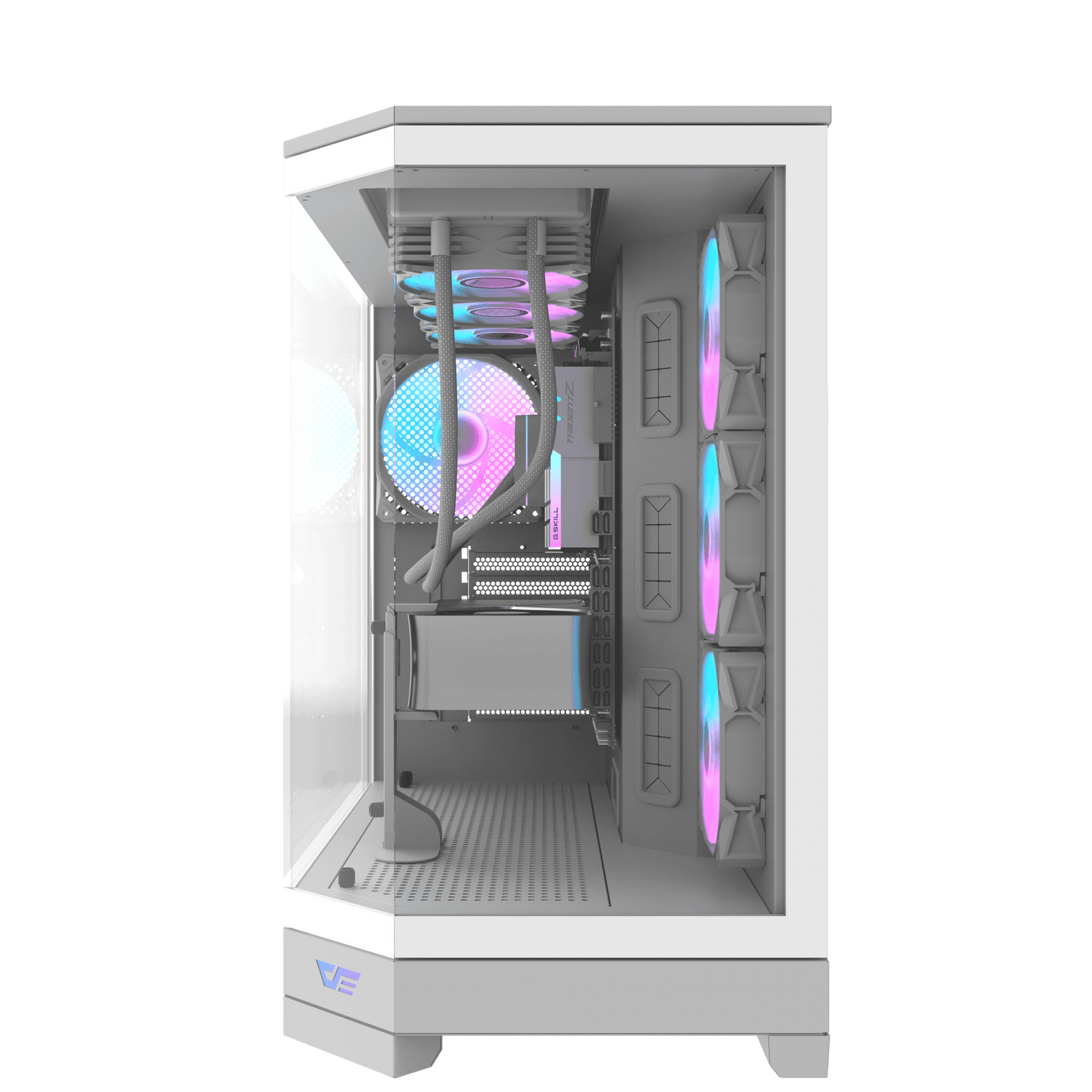 DarkFlash DQX90 LUXURY ATX Gaming Case - BLACK | WHITE