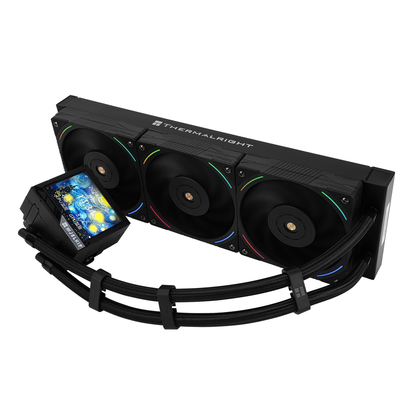 Thermalright Mjolnir Vision 360 ARGB AIO Liquid Cooler with LCD Display - BLACK | WHITE