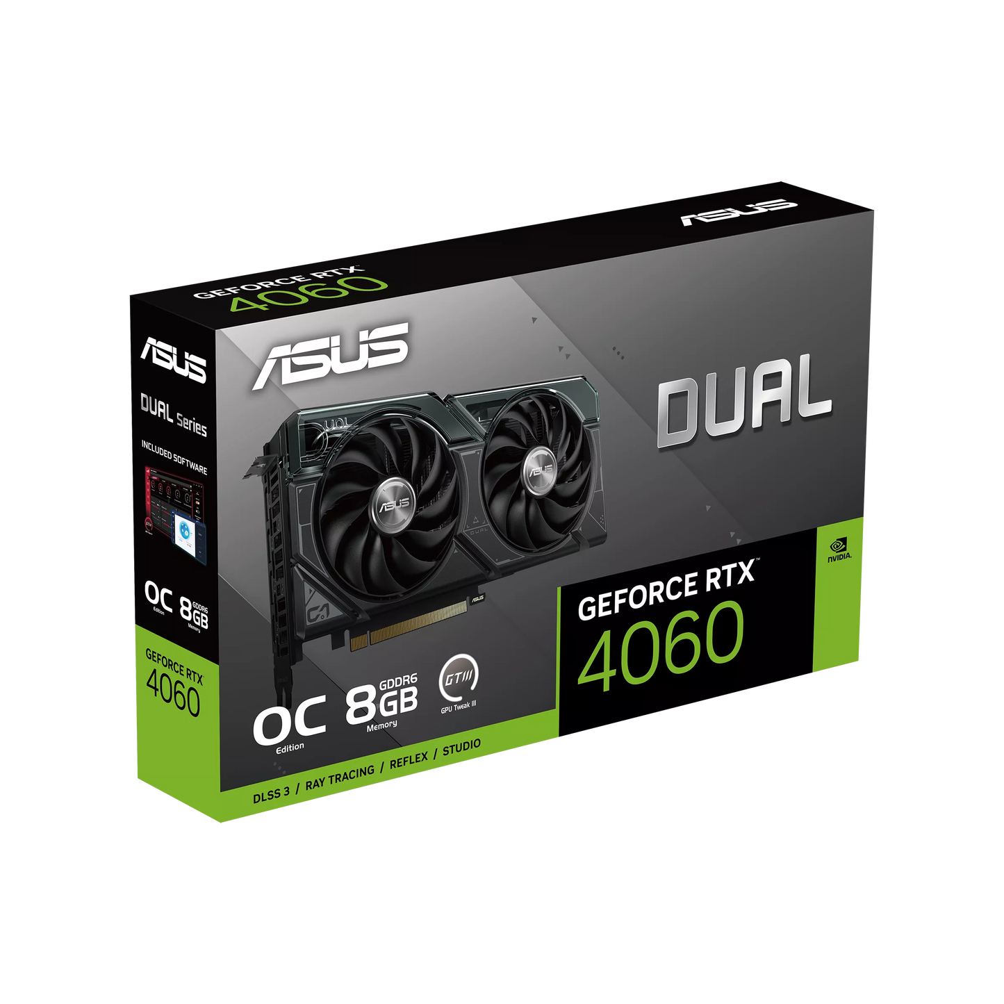 ASUS Dual GeForce RTX 4060 OC Edition 8GB Graphics Card GDDR6X