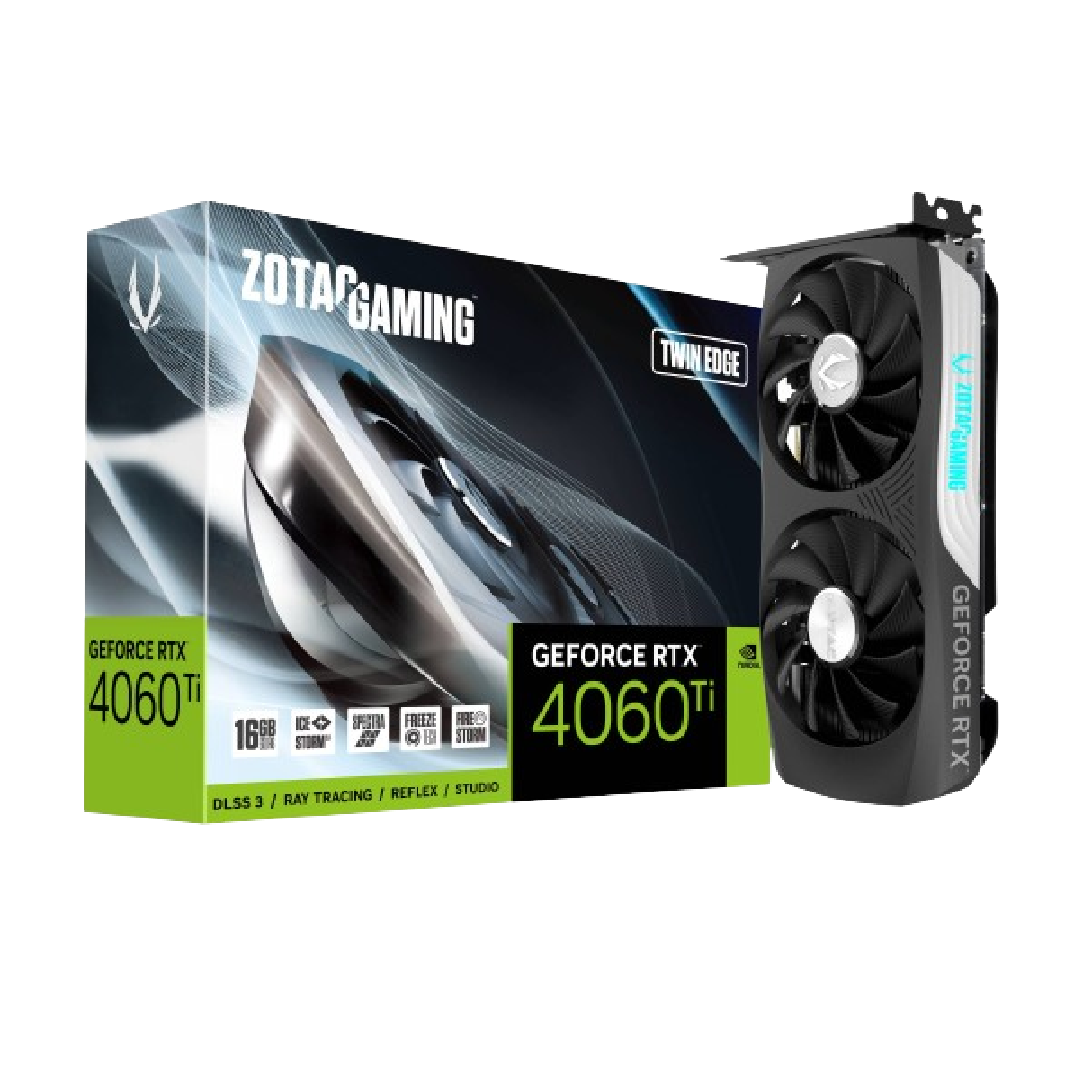 ZOTAC GAMING GeForce RTX 4060Ti 16GB Twin Edge Graphics Card