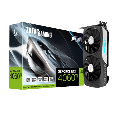 ZOTAC GAMING GeForce RTX 4060Ti 16GB Twin Edge Graphics Card