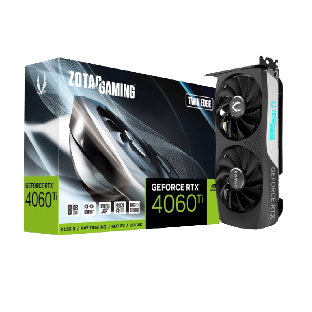 ZOTAC GAMING GeForce RTX 4060Ti 8GB Twin Edge Graphics Card