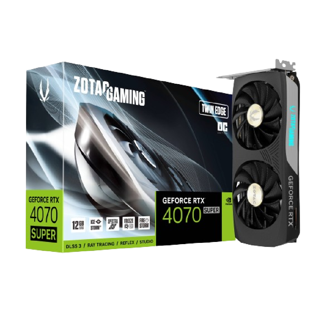 ZOTAC GAMING GeForce RTX 4070 Super 12GB Twin Edge OC Edition Graphics Card