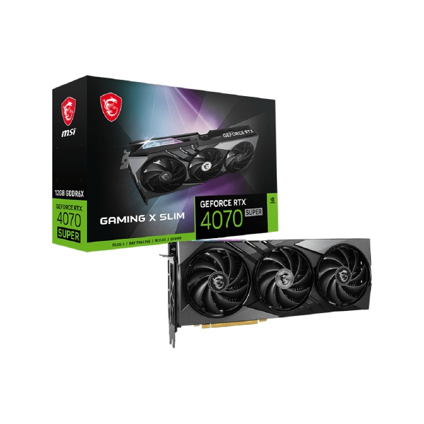 MSI GeForce RTX 4070 Super Gaming X Slim 12GB Graphics Card GDDR6X