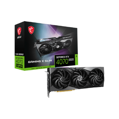 MSI GeForce RTX 4070 Super Gaming X Slim 12GB Graphics Card GDDR6X