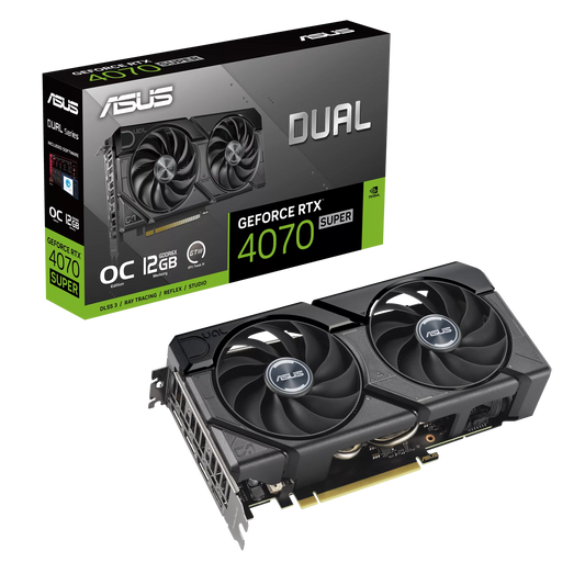 ASUS Dual GeForce RTX 4070 Super EVO OC Edition 12GB Graphics Card GDDR6X