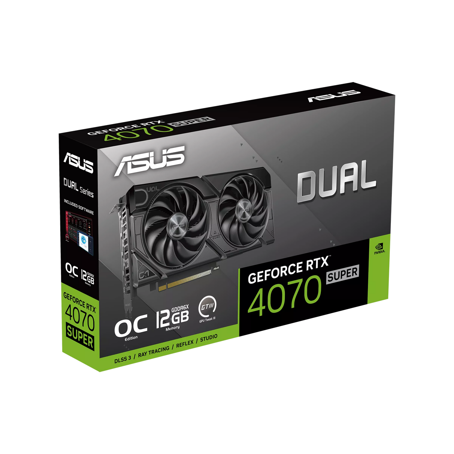 ASUS Dual GeForce RTX 4070 Super EVO OC Edition 12GB Graphics Card GDDR6X