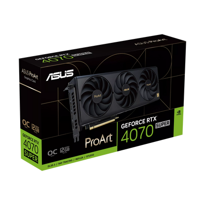 ASUS ProArt GeForce RTX 4070 Super 12GB GDDR6X OC Edition Graphics Card