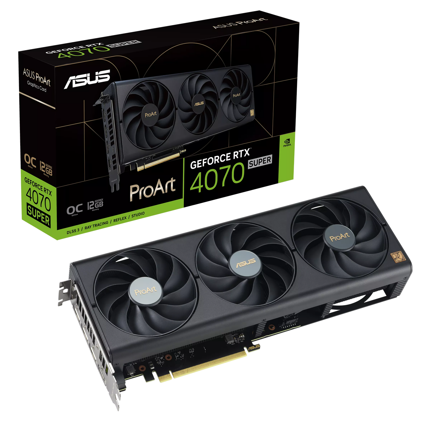 ASUS ProArt GeForce RTX 4070 Super 12GB GDDR6X OC Edition Graphics Card