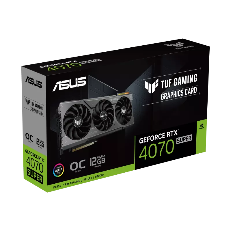 ASUS TUF Gaming GeForce RTX 4070 Super 12GB GDDR6X OC Edition Graphics Card