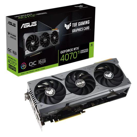 ASUS TUF Gaming GeForce RTX 4070 Ti Super 16GB GDDR6X OC Edition Graphics Card