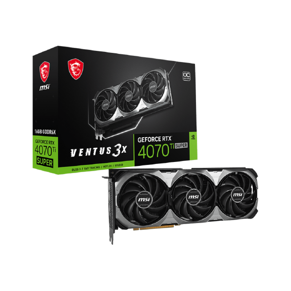 MSI GeForce RTX 4070Ti Super Ventus 3X OC Edition 16GB Graphics Card