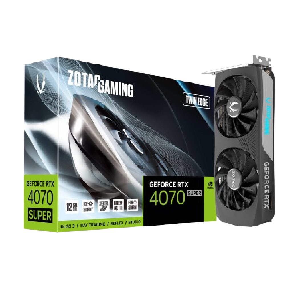 ZOTAC GAMING GeForce RTX 4070 Super 12GB Twin Edge Graphics Card