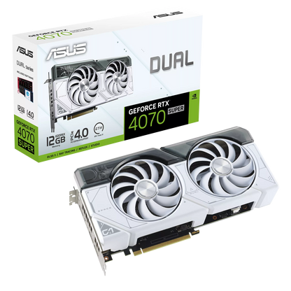 ASUS Dual GeForce RTX 4070 Super White 12GB Graphics Card GDDR6X