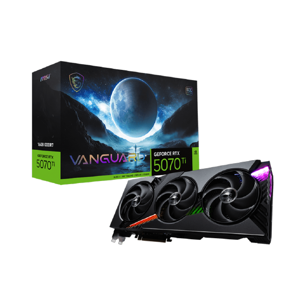 MSI GeForce RTX 5070 Ti Vanguard SOC Launch Edition 16GB Graphics Card GDDR7
