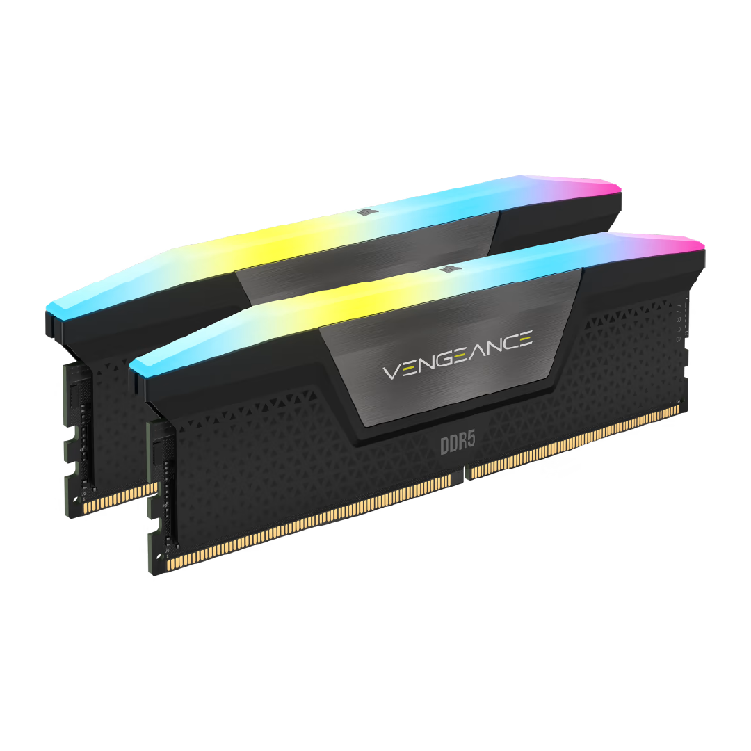 Corsair VENGEANCE RGB 32GB (2x16GB) DDR5 DRAM 6000MHz CL36 AMD EXPO & Intel XMP Memory Kit