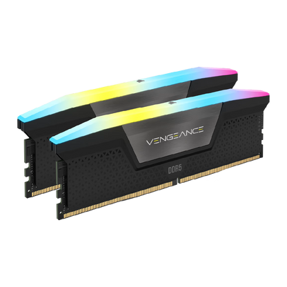 Corsair VENGEANCE RGB 32GB (2x16GB) DDR5 DRAM 6400MHz CL36 AMD EXPO & Intel XMP Memory Kit