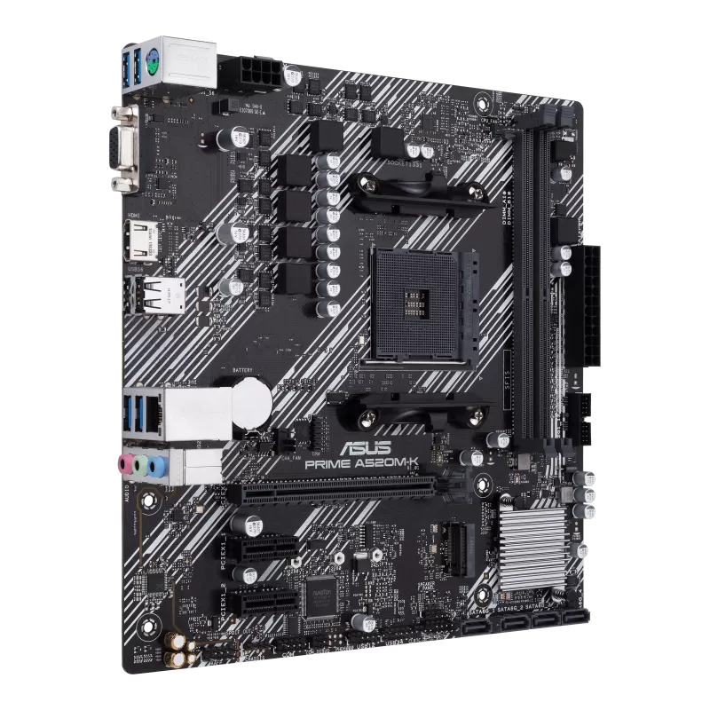 Asus Prime A520M-K CSM-A II - DDR4 AMD AM4 microATX Motherboard