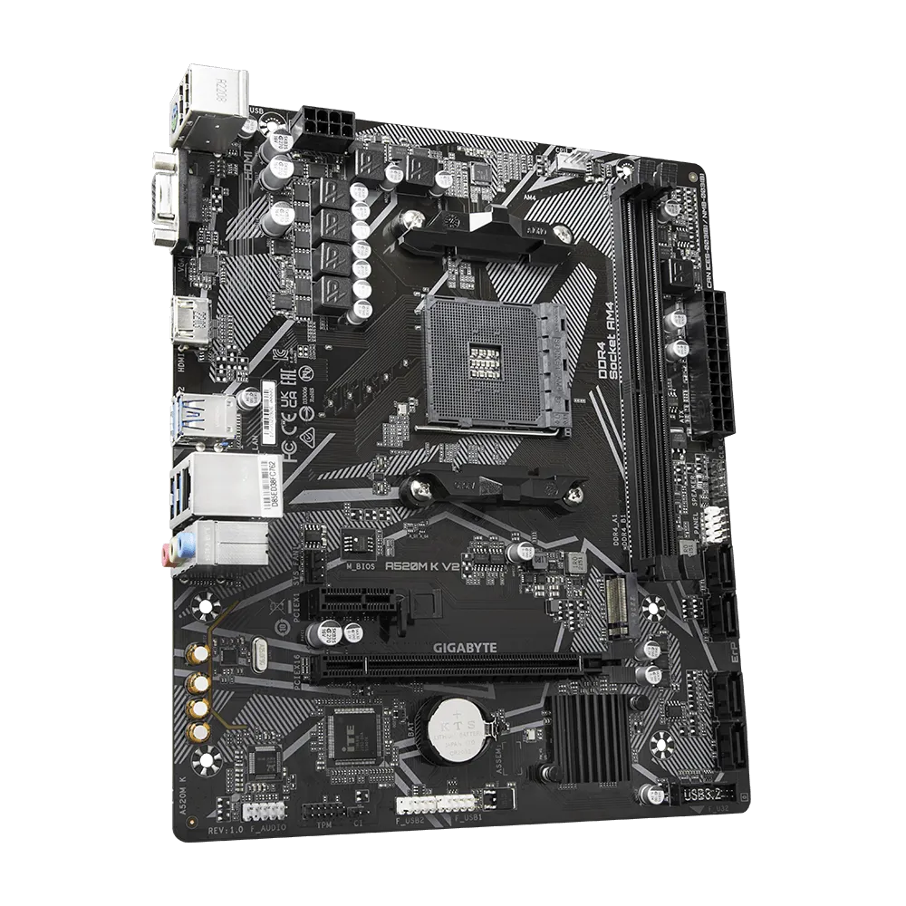 Gigabyte A520M K V2 - DDR4 AMD AM4 microATX Motherboard