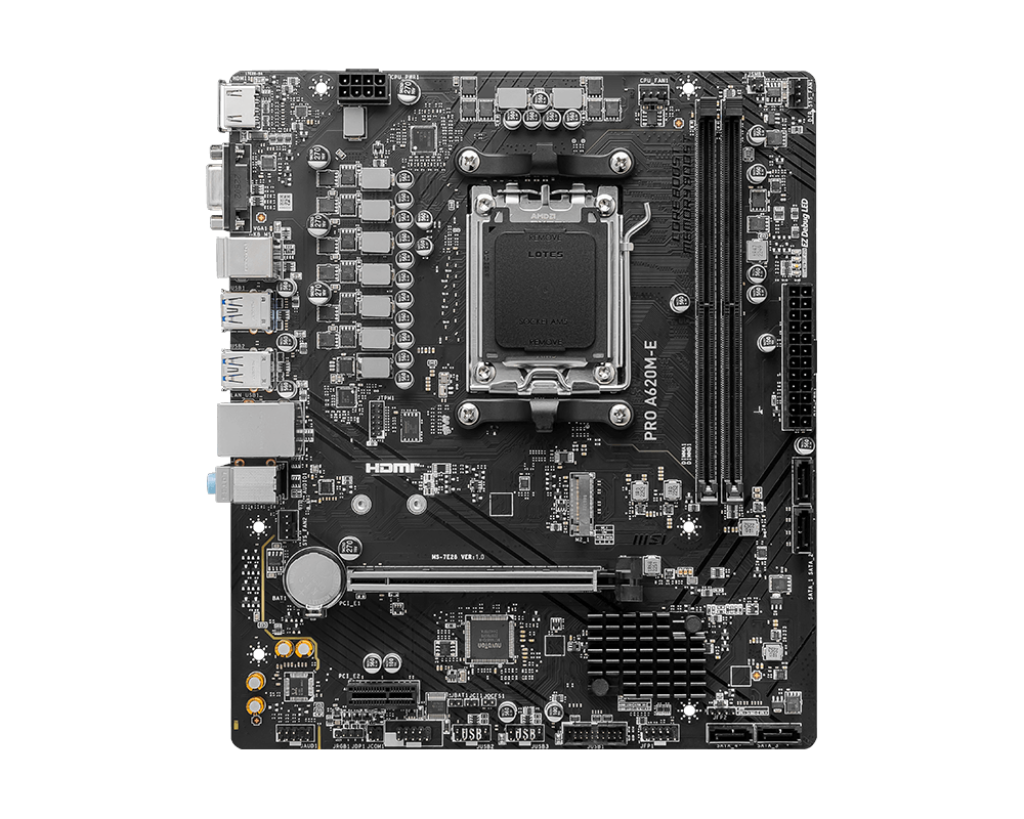 MSI Pro A620M-E - DDR5 AMD AM5 microATX Motherboard