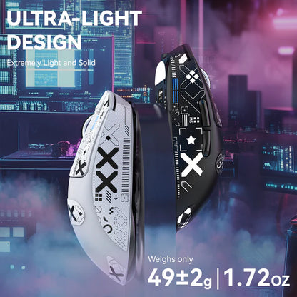 ATTACK SHARK X3 MAX Tri-Mode Wireless Gaming Mouse PAW3950 Lightweight - BLACK | WHITE