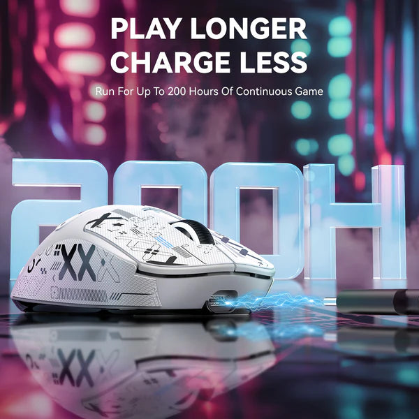 ATTACK SHARK X3 MAX Tri-Mode Wireless Gaming Mouse PAW3950 Lightweight - BLACK | WHITE