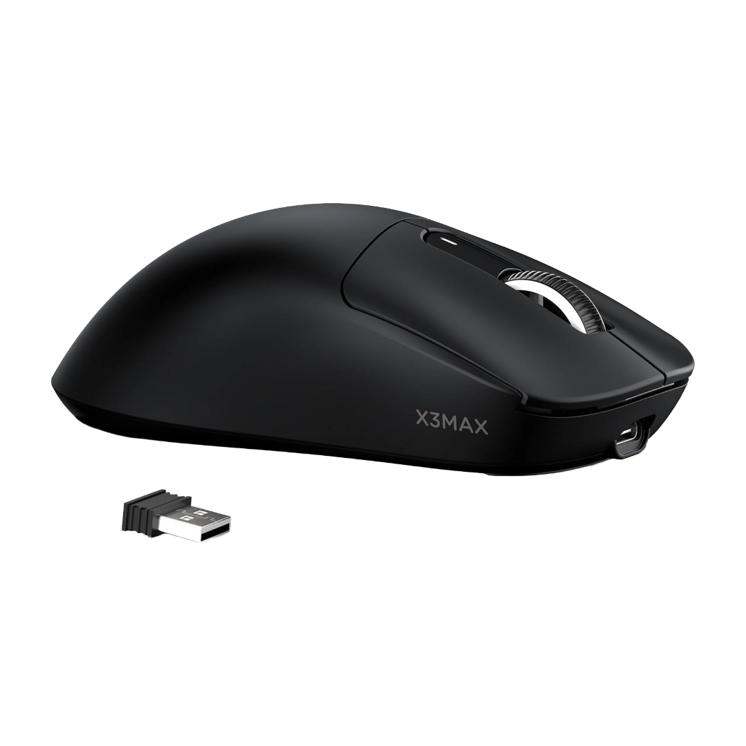 ATTACK SHARK X3 MAX Tri-Mode Wireless Gaming Mouse PAW3950 Lightweight - BLACK | WHITE