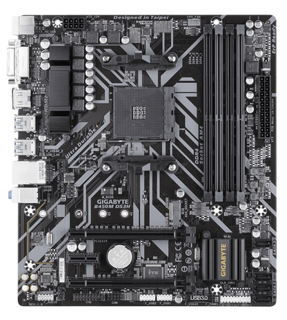 Gigabyte B450M DS3H V2 - DDR4 AMD AM4 microATX Motherboard