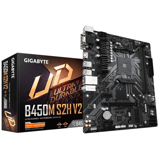 Gigabyte B450M S2H V2 - DDR4 AMD AM4 microATX Motherboard