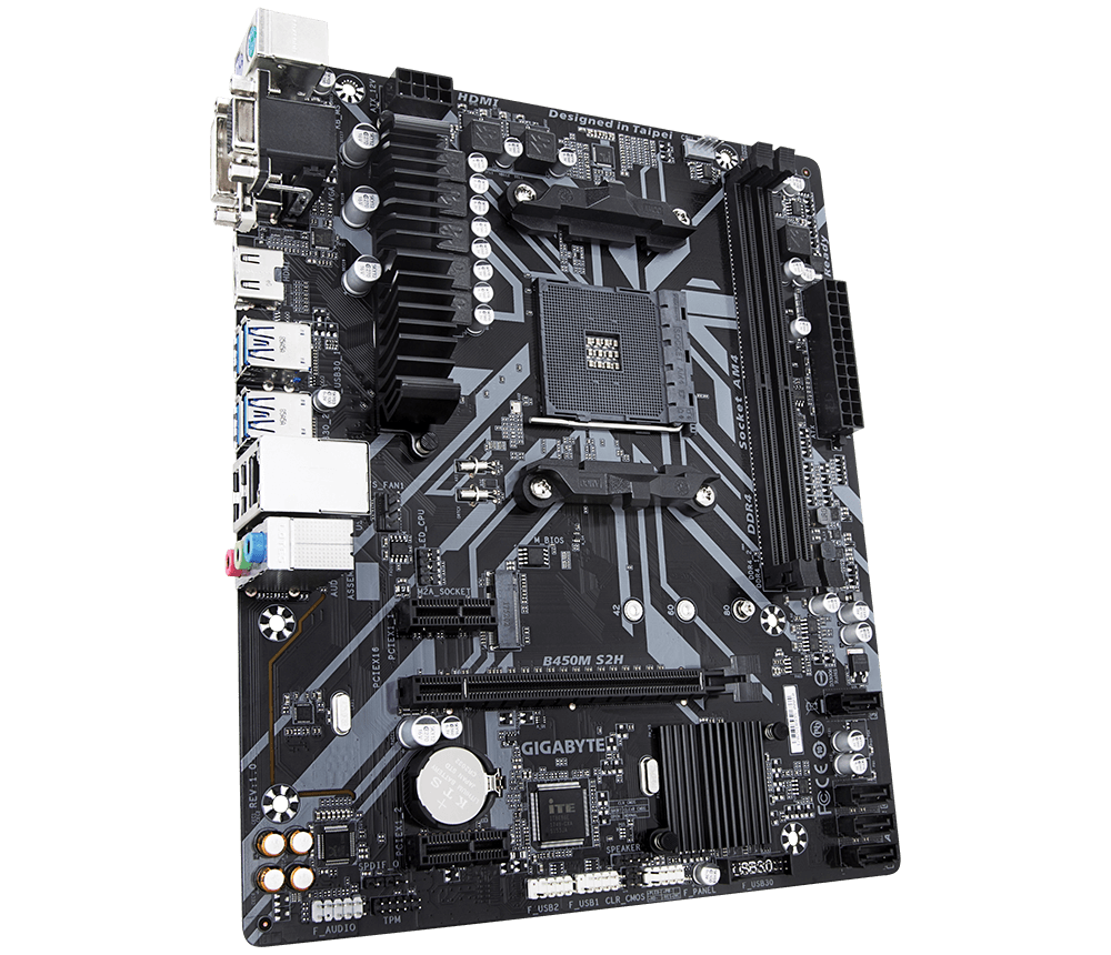 Gigabyte B450M S2H V2 - DDR4 AMD AM4 microATX Motherboard