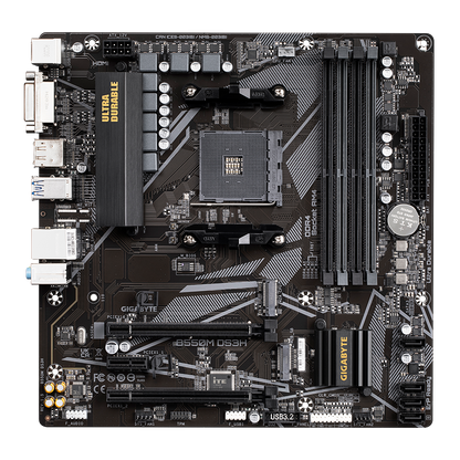 Gigabyte B550M DS3H - DDR4 AMD AM4 microATX Motherboard