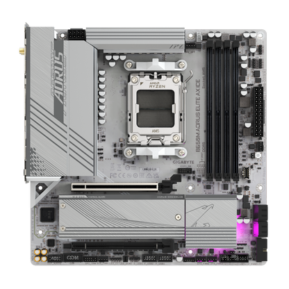 Gigabyte B650M Aorus Elite AX ICE - DDR5 AMD AM5 microATX Motherboard