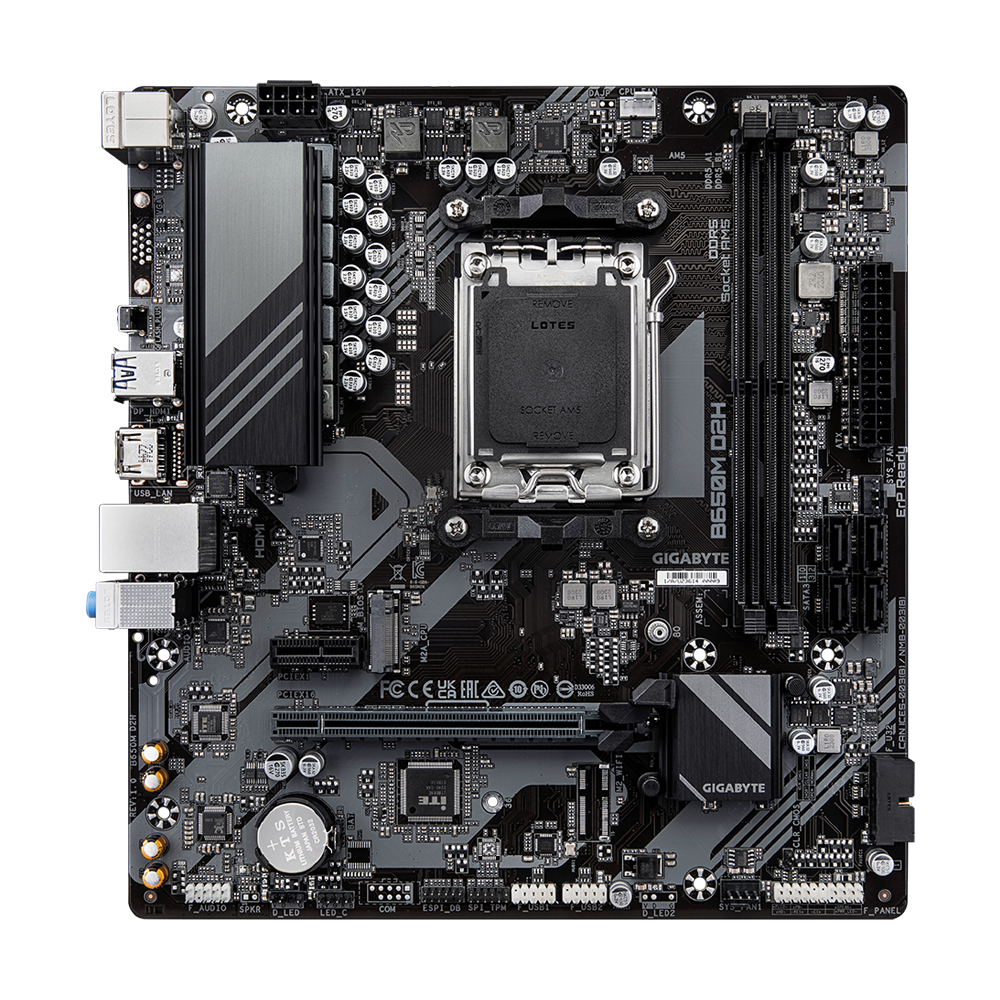 Gigabyte B650M D2H - DDR5 AMD AM5 microATX Motherboard