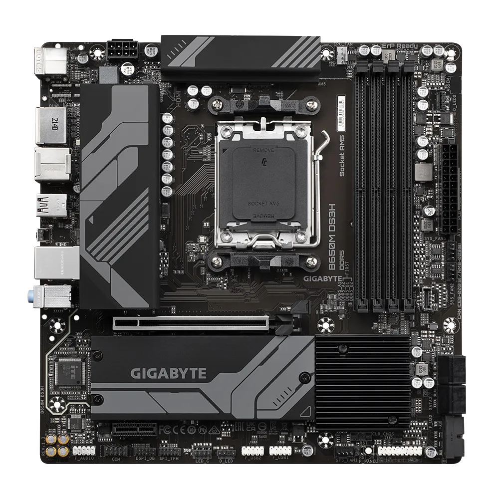 Gigabyte B650M DS3H - DDR5 AMD AM5 microATX Motherboard