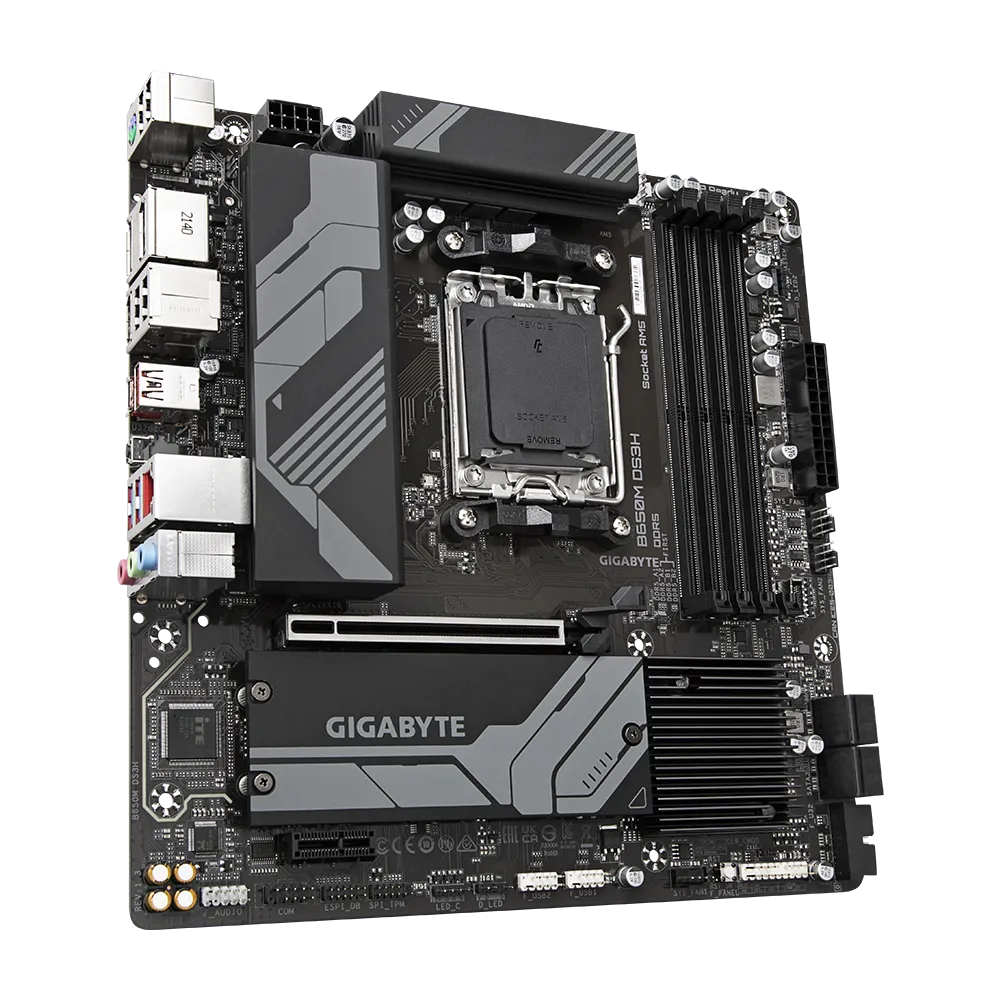 Gigabyte B650M DS3H - DDR5 AMD AM5 microATX Motherboard