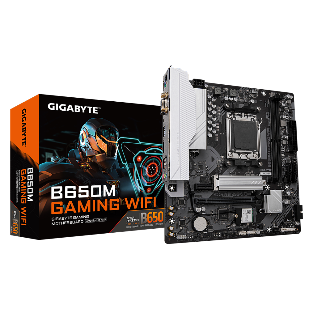 Gigabyte B650M Gaming WiFi - DDR5 AMD AM5 microATX Motherboard