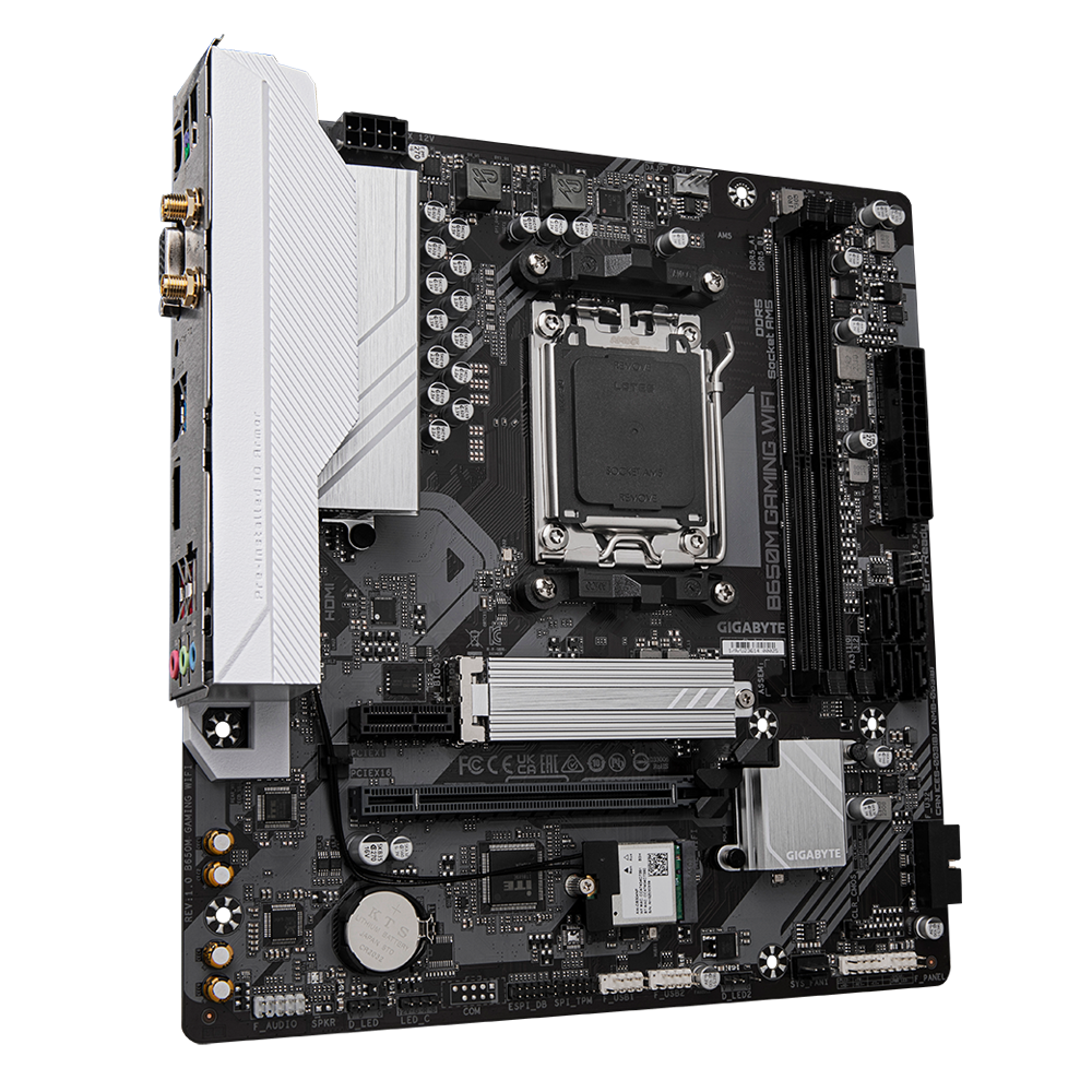 Gigabyte B650M Gaming WiFi - DDR5 AMD AM5 microATX Motherboard