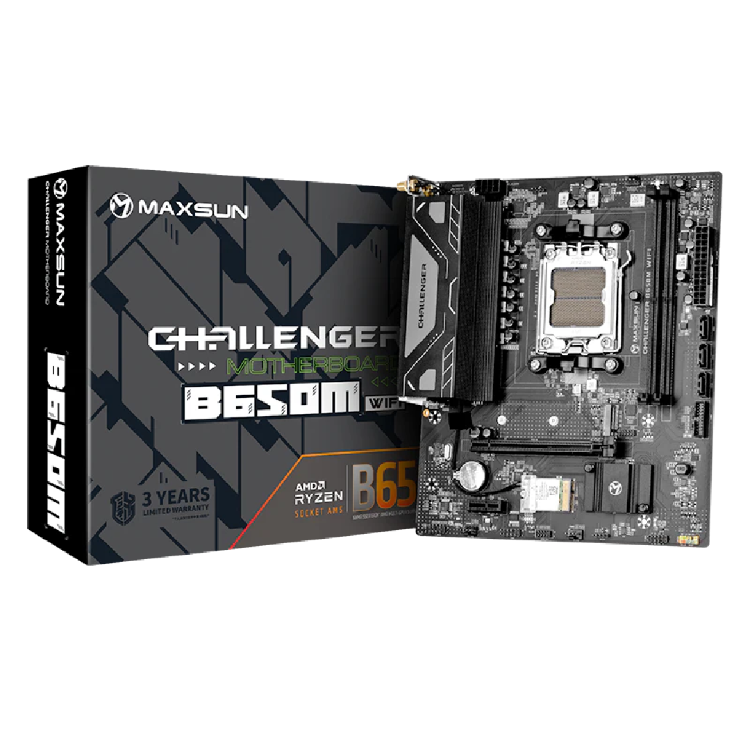 Maxsun Challenger B650M WiFi - DDR5 AMD AM5 microATX Motherboard