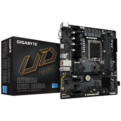 Gigabyte B760M D2H - DDR4 Intel 12th/13th/14th Gen microATX Motherboard