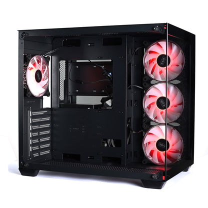 Ease EC124B ARGB Tempered Glass ATX Mid-Tower Gaming Computer Case