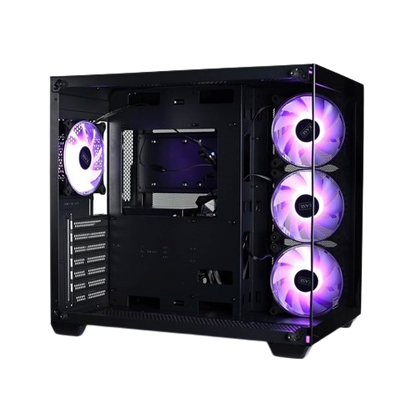 Ease EC124B ARGB Tempered Glass ATX Mid-Tower Gaming Computer Case