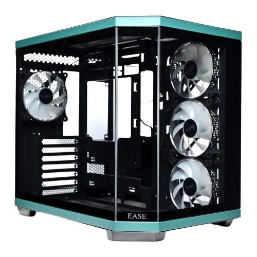 Ease EC124B Pro Tempered Glass ATX Mid-Tower Gaming Case